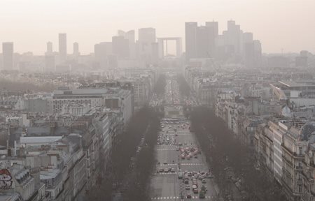 Big city streetscape